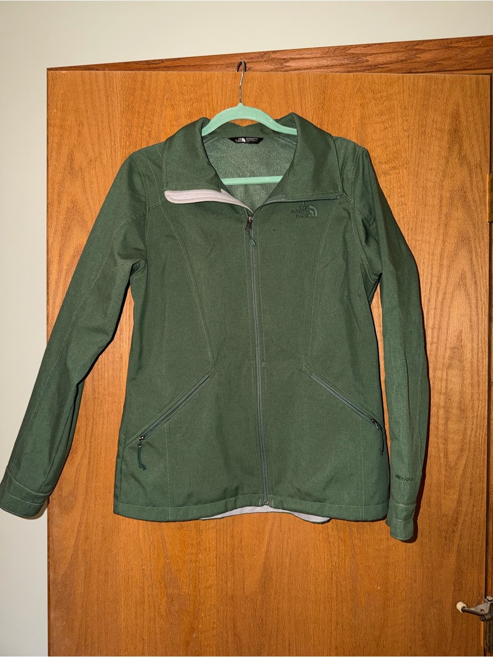 The North Face Women's Olive Green Zip-Front Utility Jacket